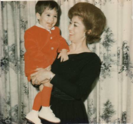 The wolf pup and his mother, Christmas 1965.