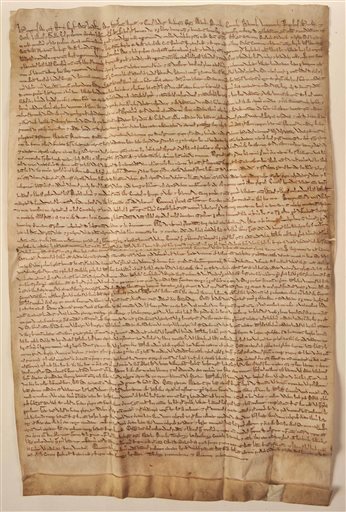 A copy of the original “Magna Carta.”