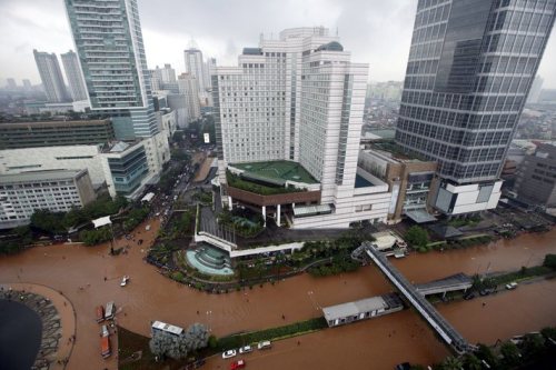 Flooding earlier this year almost paralyzed Jakarta.