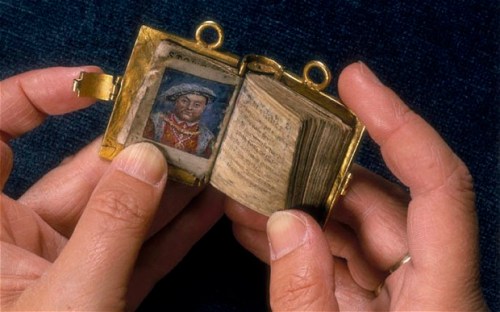 A miniature book once owned by Anne Boleyn.