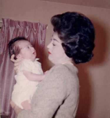 My mother and I on December 1, 1963.