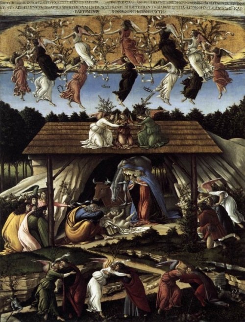 Sandro Botticelli, “The Mystical Nativity,” National Gallery of London.