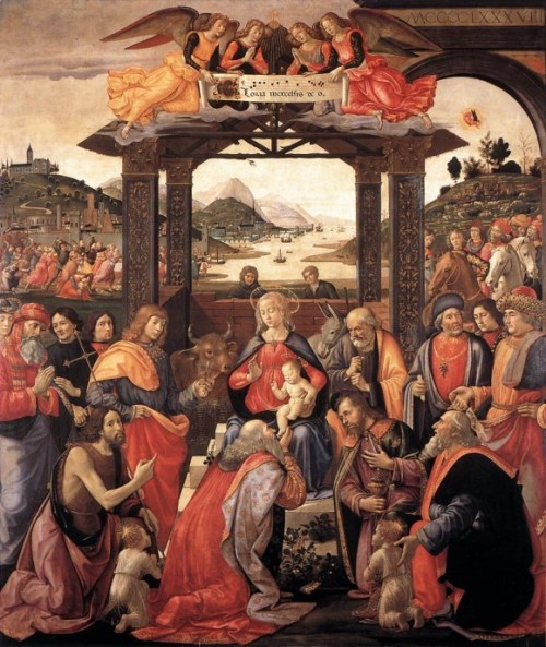 Domenico di Ghirlandaio, “Adoration of the Magi,” Ospedale degli Innocenti, 1488.