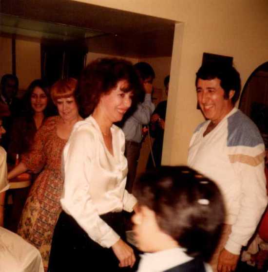 Welcoming the 1980s – from right to left, my father, my mother’s younger sister and my mother.  One of my aunt’s daughters is at far left.