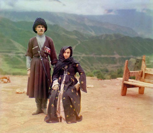 Dagestan couple, ca. 1907-1915.