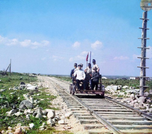 Outside Petrozavodsk on the Murmansk Railway, 1915.