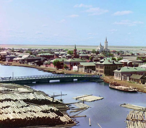 City of Tobol’sk from the Bell Tower of the Church of the Transfiguration, 1912.