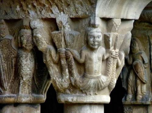 From the Cathédrale Sainte-Eulalie-et-Sainte-Julie d’Elne in Elne, France, which was consecrated in A.D. 1069.