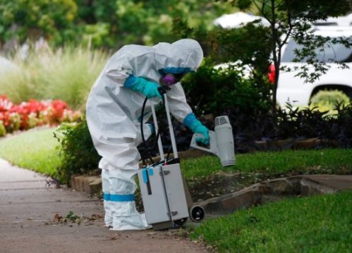 On October 5, a hazardous-materials crew cleaned outside the Dallas apartment building of a nurse who was infected with Ebola.