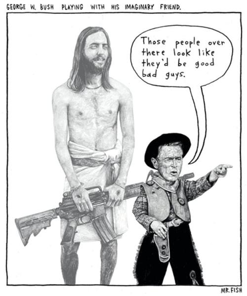 This 2007 cartoon by “Mr. Fish” upset plenty of people.  I still think it’s funny and truthful.