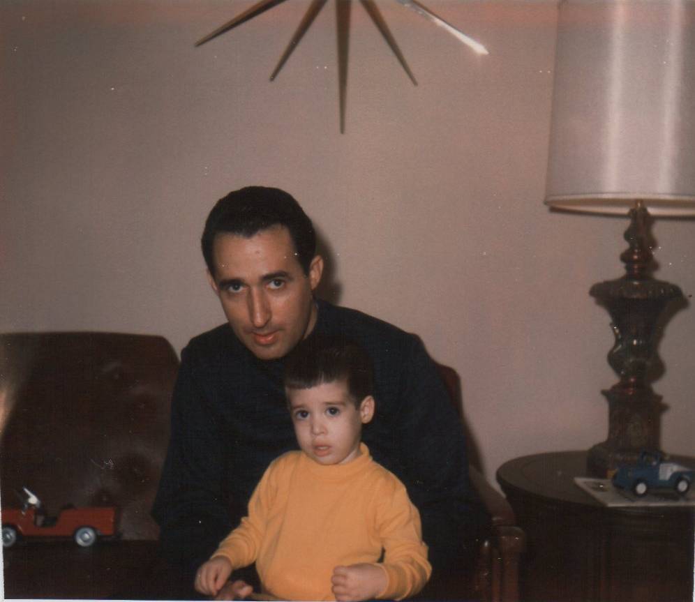 My father and me in 1966.