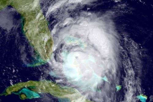 A National Oceanic and Atmospheric Administration (NOAA) image of Hurricane Matthew moving towards Florida on October 6, 2016.